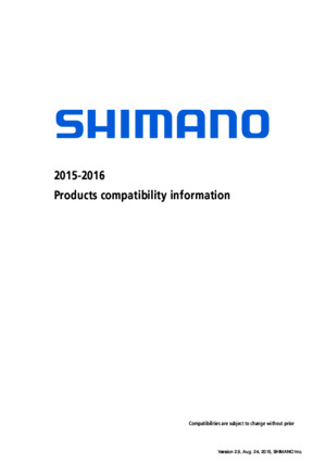 Shimano 2015-2016 Road Mtn Bike Parts Compatibility_v029_en