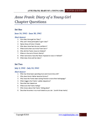 Short Answer Anne Frank