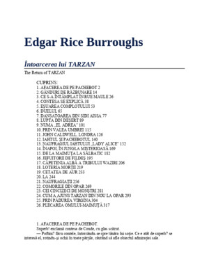 02 Burroughs Edgar Rice Burroughs - Intoarcerea Lui Tarzan V20
