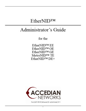 Accedian NID User Manual