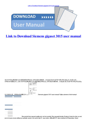 Siemens siwamat 2105 user manual