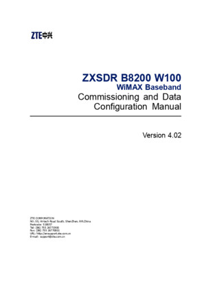 SJ-20100712162153-003-ZXSDR B8200 W100(V402)WiMAX Baseband Commissioning and Data Configuration Manual