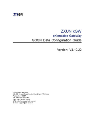 SJ-20110829111841-007-ZXUN XGW (V41022) EXtendable GateWay GGSN Data Configuration Guide