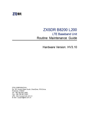 SJ-20140807141023-005-ZXSDR B8200 L200 (HV310) Routine Maintenance Guidepdf