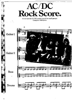 ACDC Score Rock Band