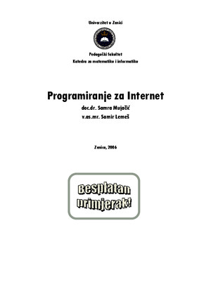 Skripta - Programiranje Za Internet