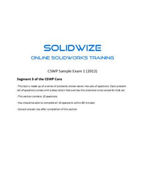 SolidWize CSWP Sample Exam 1 Segment 2