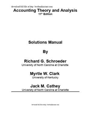 Solution Manual for Financial Accounting Theory and Analysis Text and Cases, 11th Edition