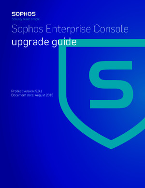 Sophos Upgrade Guide