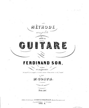 Sor and Coste Guitar Method