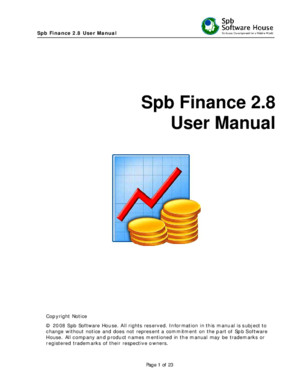 Spb Finance 28 User Manual