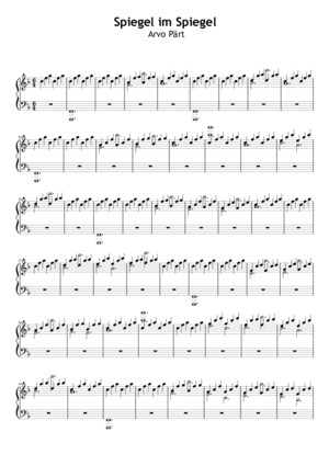 Spiegel Im Spiegel - Arvo Part Piano Solo Transcription (1)
