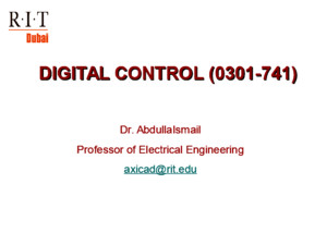 Stability of Digital Control Systems