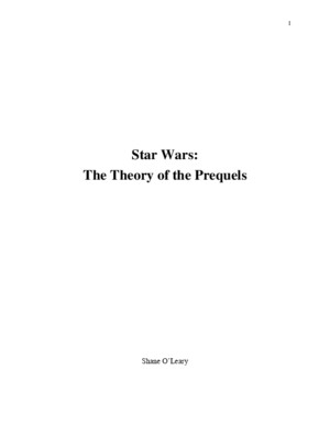 Star Wars: Theory of the Prequels