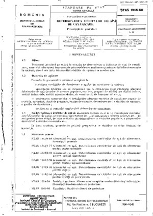 STAS 1846-1990 ANULAT Determinarea Debitelor de Apa de Canalizare