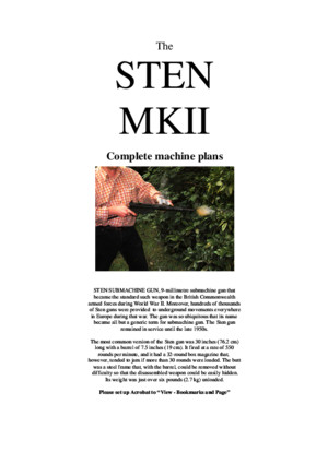 sten mk2 complete machine instructions