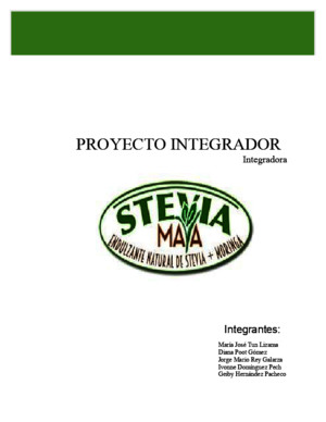 Stevia Maya Proyecto Integrador