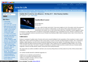 Strahlenfolter - Satellite Mind Control by Jerry Mlinarevic - 9th May 2011 - Mind Reading Satellites - Loveforlifecom