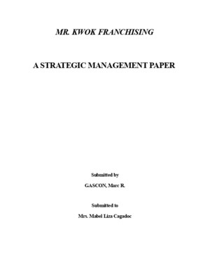 Strategic Management - Case Study