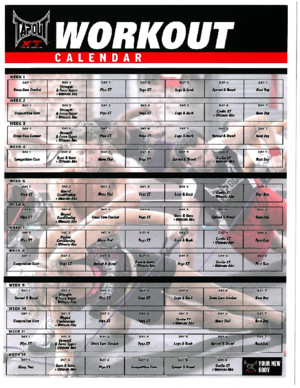 TapouT XT - Workout Calendar
