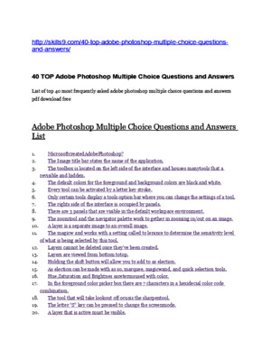 Adobe Flex Multiple Choice Questions and Answers List