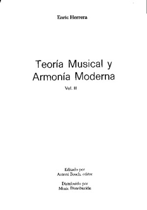 Teoria Musical y Armonia Moderna Vol 3