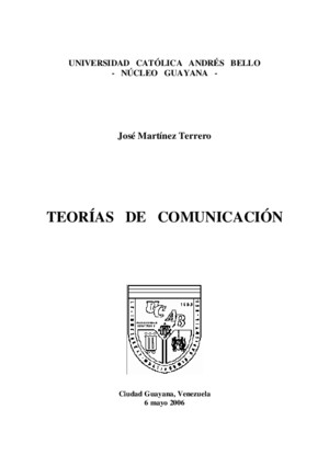 Teorías de la Comunicación - PDF