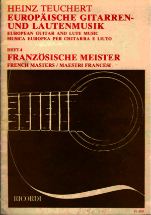 TEUCHERT Heinz - European Guitar and Lute Music Vol 4 - Franch Masters
