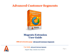 Advanced Customer Segments Magento Extension by Amasty | User Guide