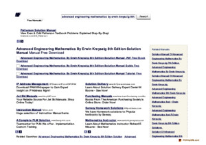 the-manualscom-advanced-engineering-mathematics-by-erwin-kreyszig-8th-edition-solution-manual-manual