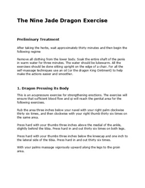 The Nine Jade Dragon Exercise