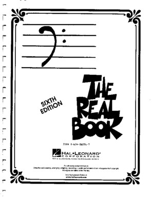 The Real Book 6th Edition Bass Clef