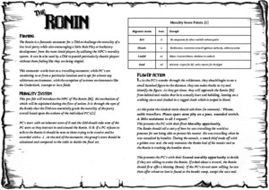 The Ronin - A Prefab Encounter ( DD 5e ) (7806182)