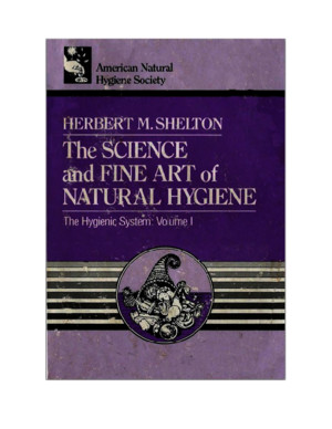 The Science and Fine Art of Natural Hygiene - Herbert M Shelton