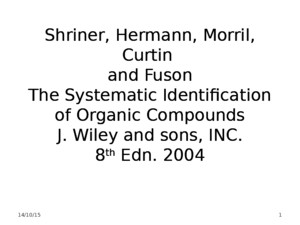 The Systematic Identification of Organic Compound,PDF