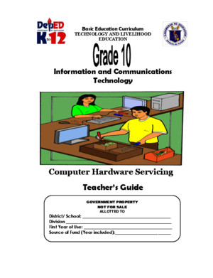 TLE-ICT-Computer Hardware Servicing Grade 10 TG