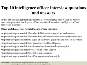 Top 10 scientific officer interview questions and answers