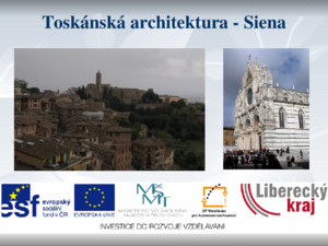 Toskánská architektura - Siena