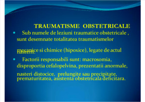 Traumatisme Obstetricale