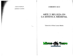Umberto Eco - Arte Y Belleza En La Estetica Medieval-2pdf