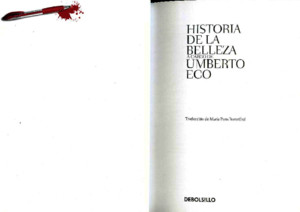 Umberto Eco Historia de La Belleza