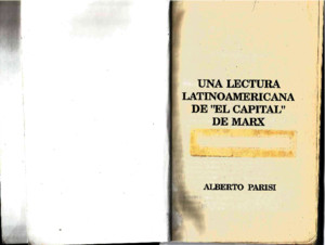Una Lectura Latinoamericana de El Capital de Marx- Alberto Parisi