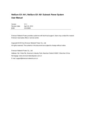 User Manual EMERSON - 31012809_NetSure 531 A41,NetSure 531 A91_V11
