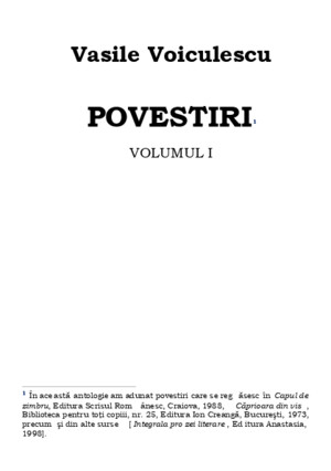 Voiculescu, Vasile - Povestiri Vol 01 v10