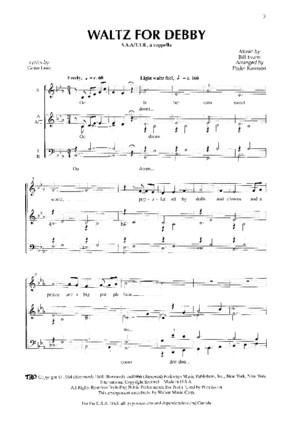 Waltz for Debby SATBB Real Group PDF