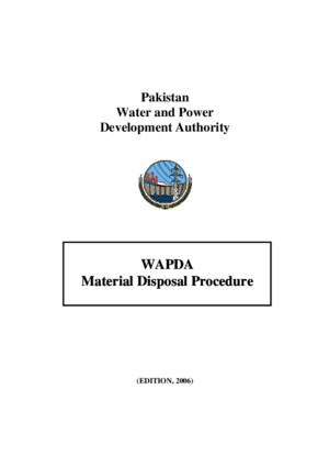 WAPDA Material Disposal Procedure (MEPCO)pdf