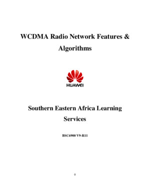 WCDMA BSC6900 R11 Features and Algorithms