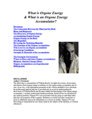 What is Orgone Energy