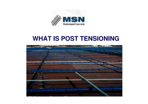 What is Post Tension