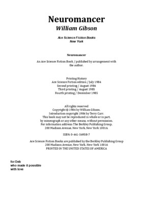 William Gibson Neuromante